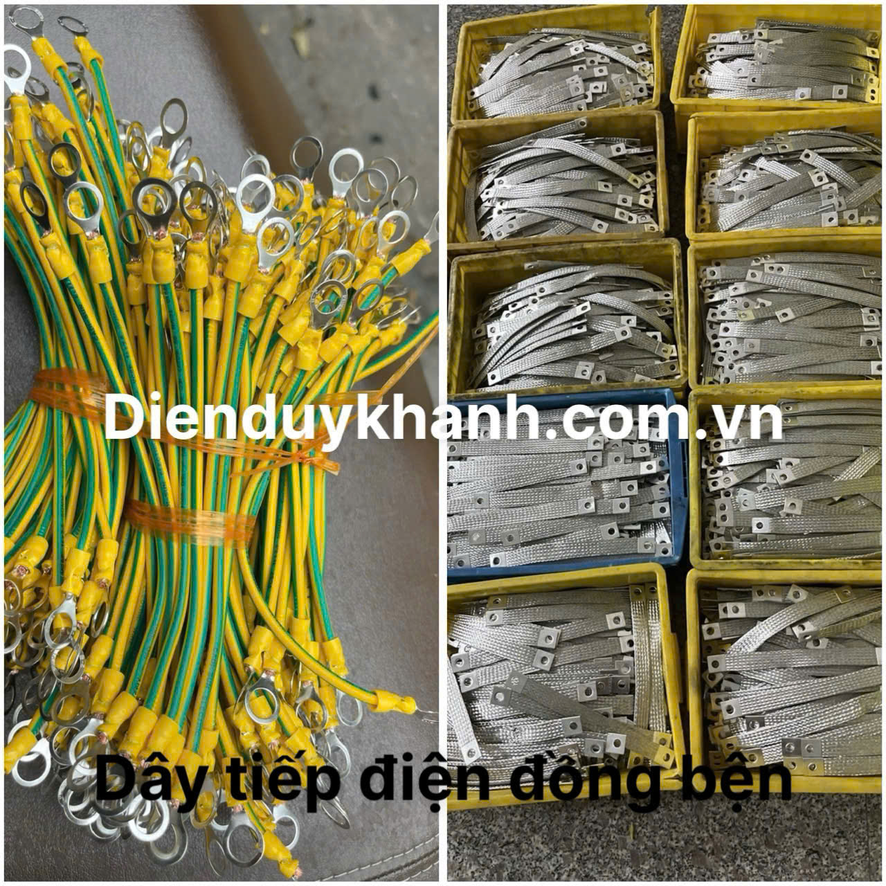 Dây tiếp đồng bện địa thang máng cáp